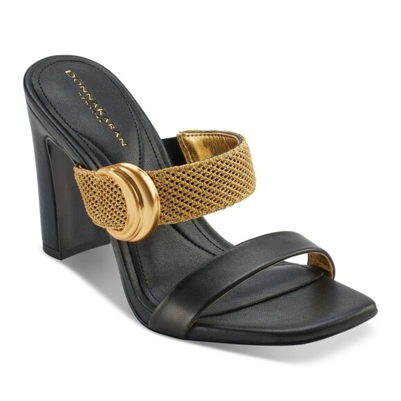 Donna Karan New York Brigail Slide Dress Sandals - Black - Picture 1 of 4